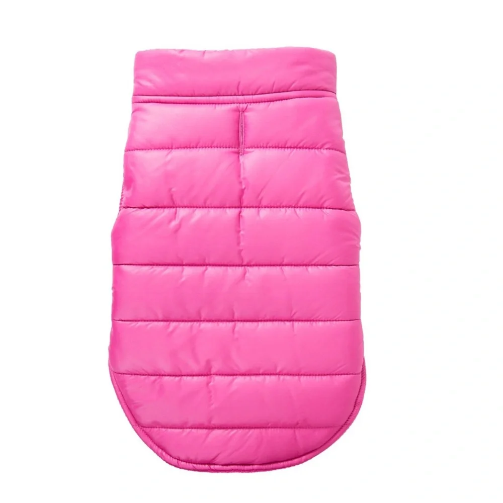Top Paw Dog Coat Winter Puffer Jacket Fleece Lined Berry Pink XS NWT